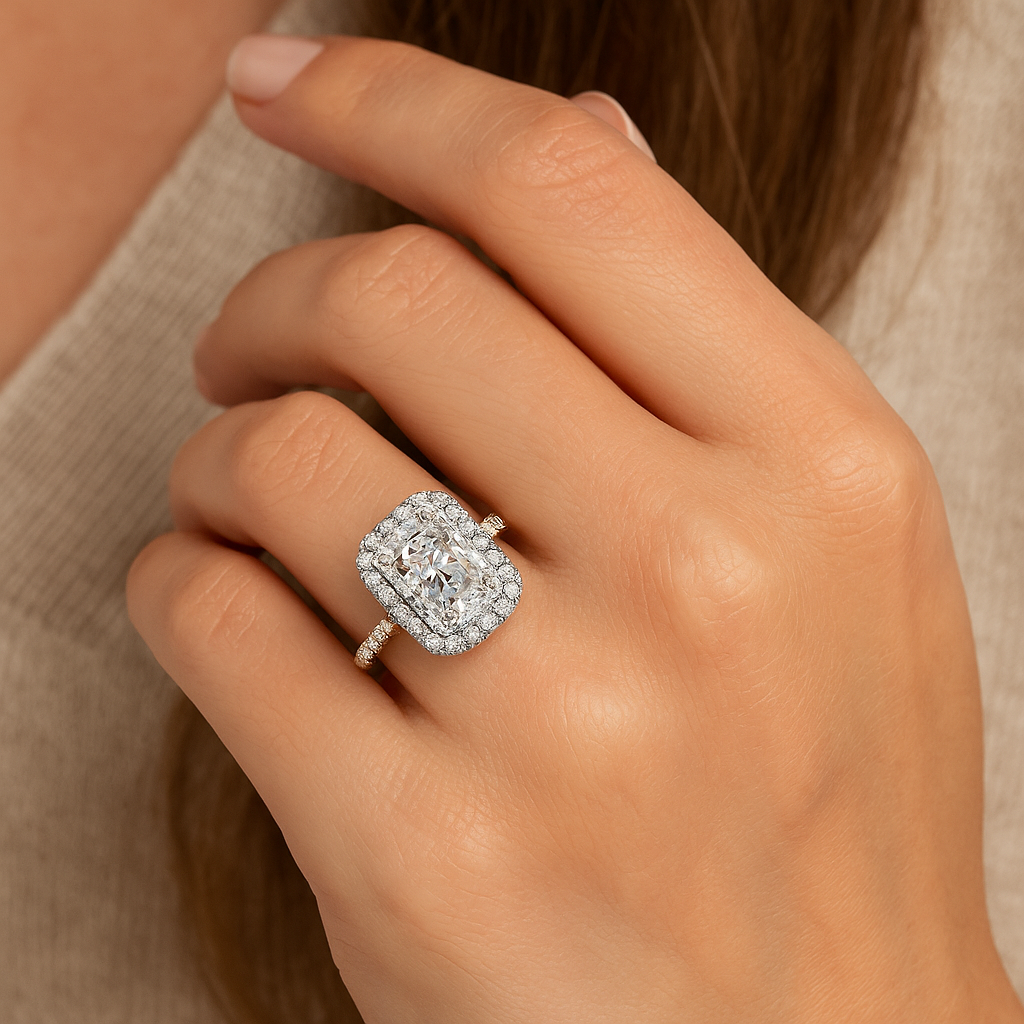 2.00 Ct Radiant Cut Diamond Engagement Ring – IGI Certified Lab Grown